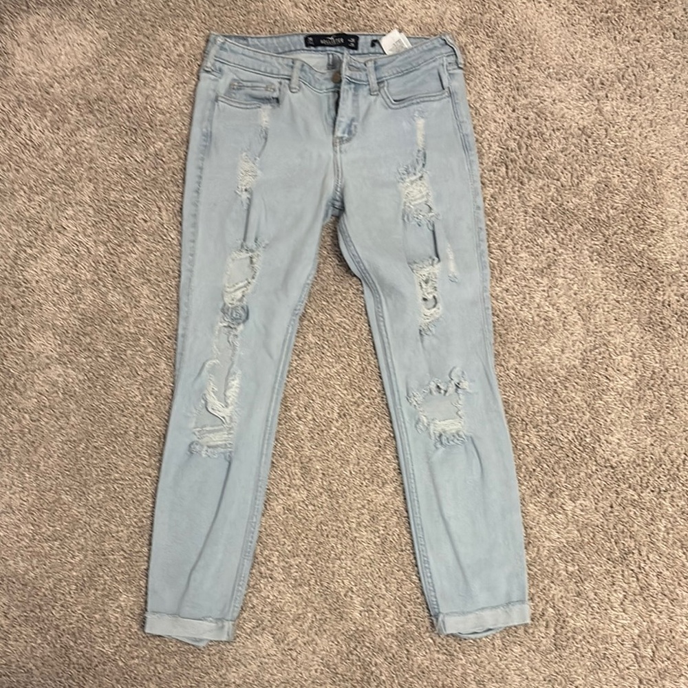 Hollister Light Blue Distressed Women's Jeans